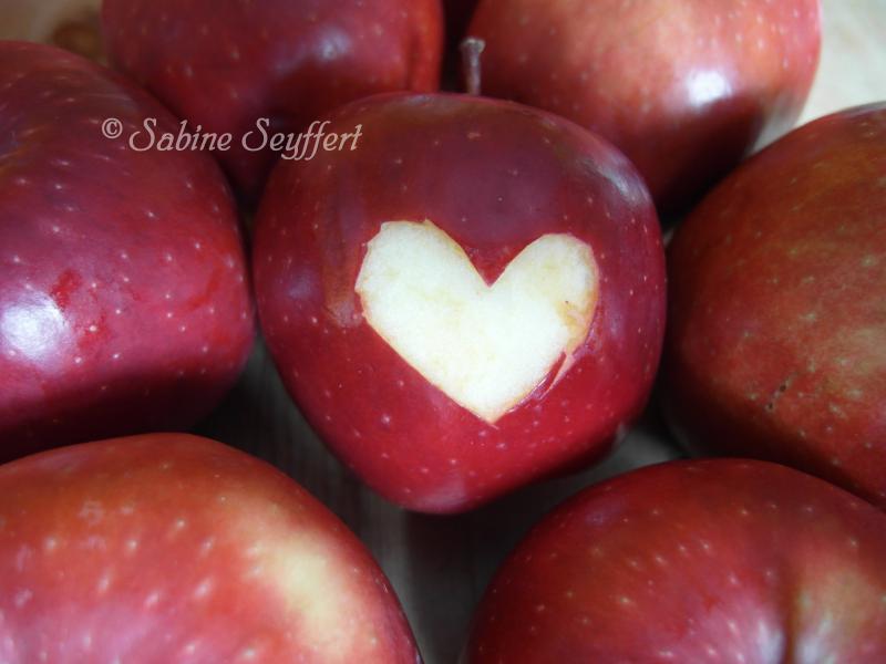 Rot 3 Apfel Herz