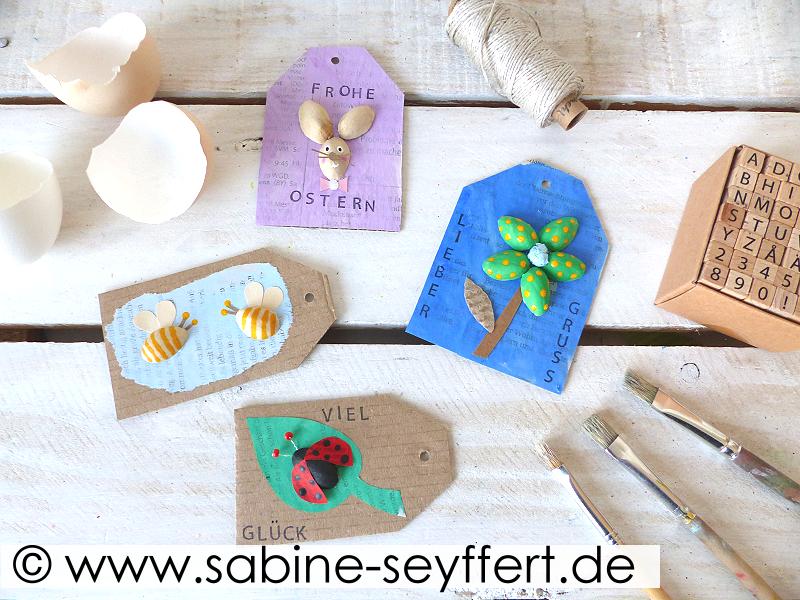 DIY Bastelidee & Geschenkidee: Geschenkanhnger Upcycling mit Pappe und  Pistazienschalen  DIY Blog Sabine Seyffert