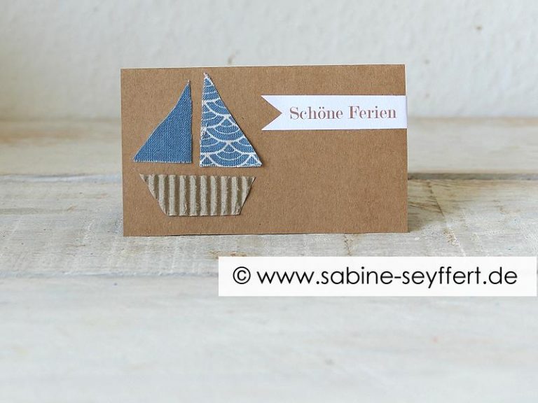 Schöne Ferien – DIY Verpackung für Boot Kekse – DIY Blog Sabine Seyffert